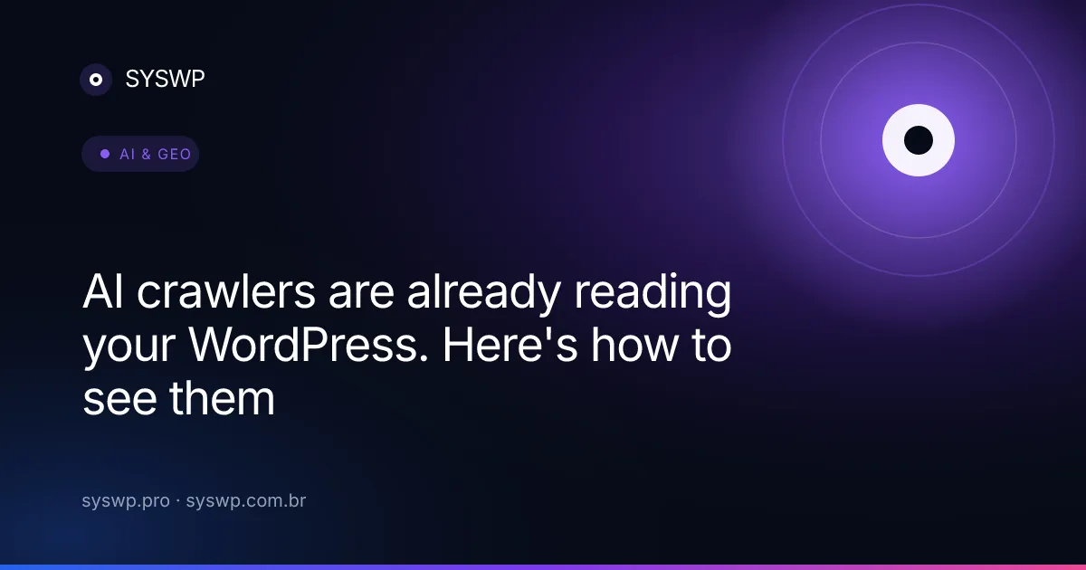 AI crawlers reading a WordPress site